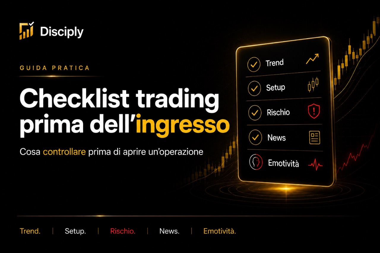 Checklist trading prima dell’ingresso: cosa controllare prima di aprire un’operazione
