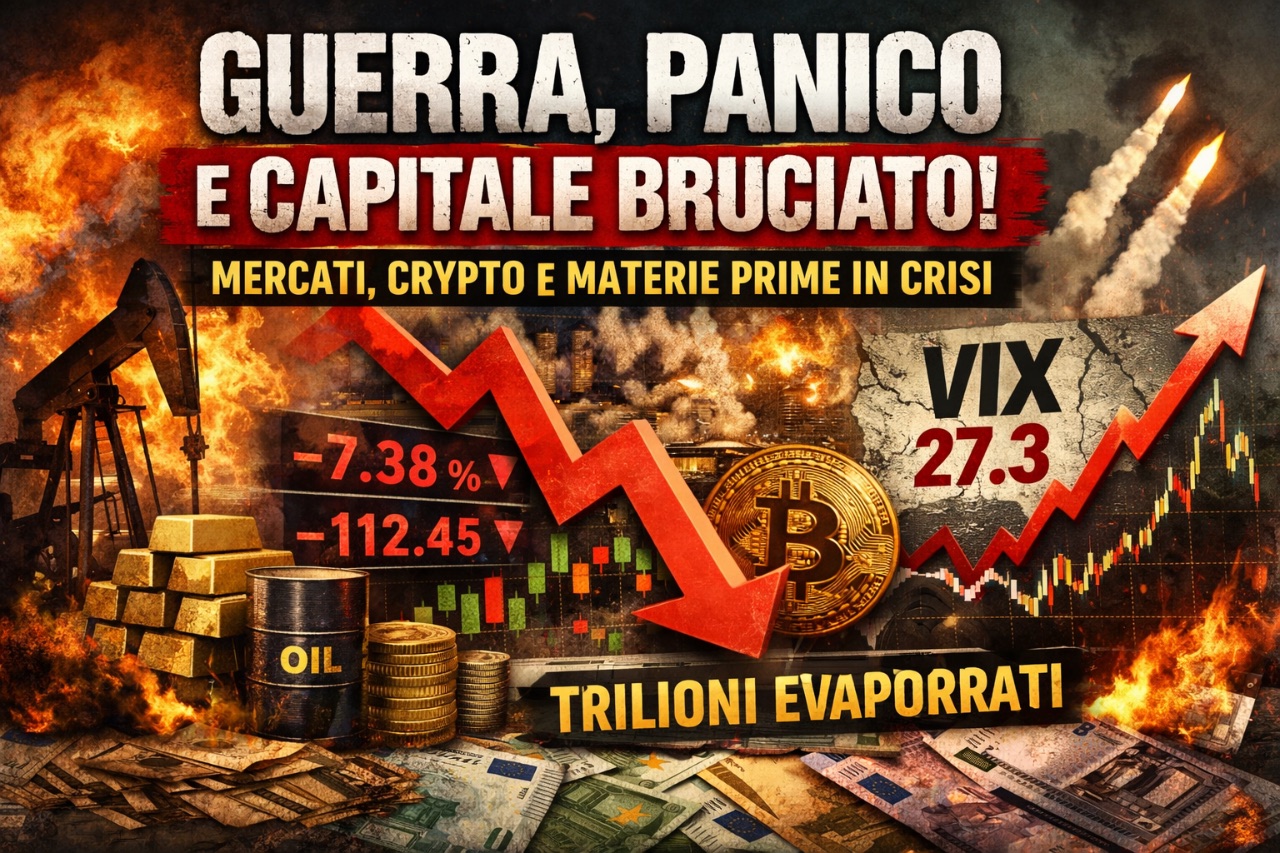 Guerra, panico e capitale bruciato: quanto hanno già pagato mercati, cripto e materie prime