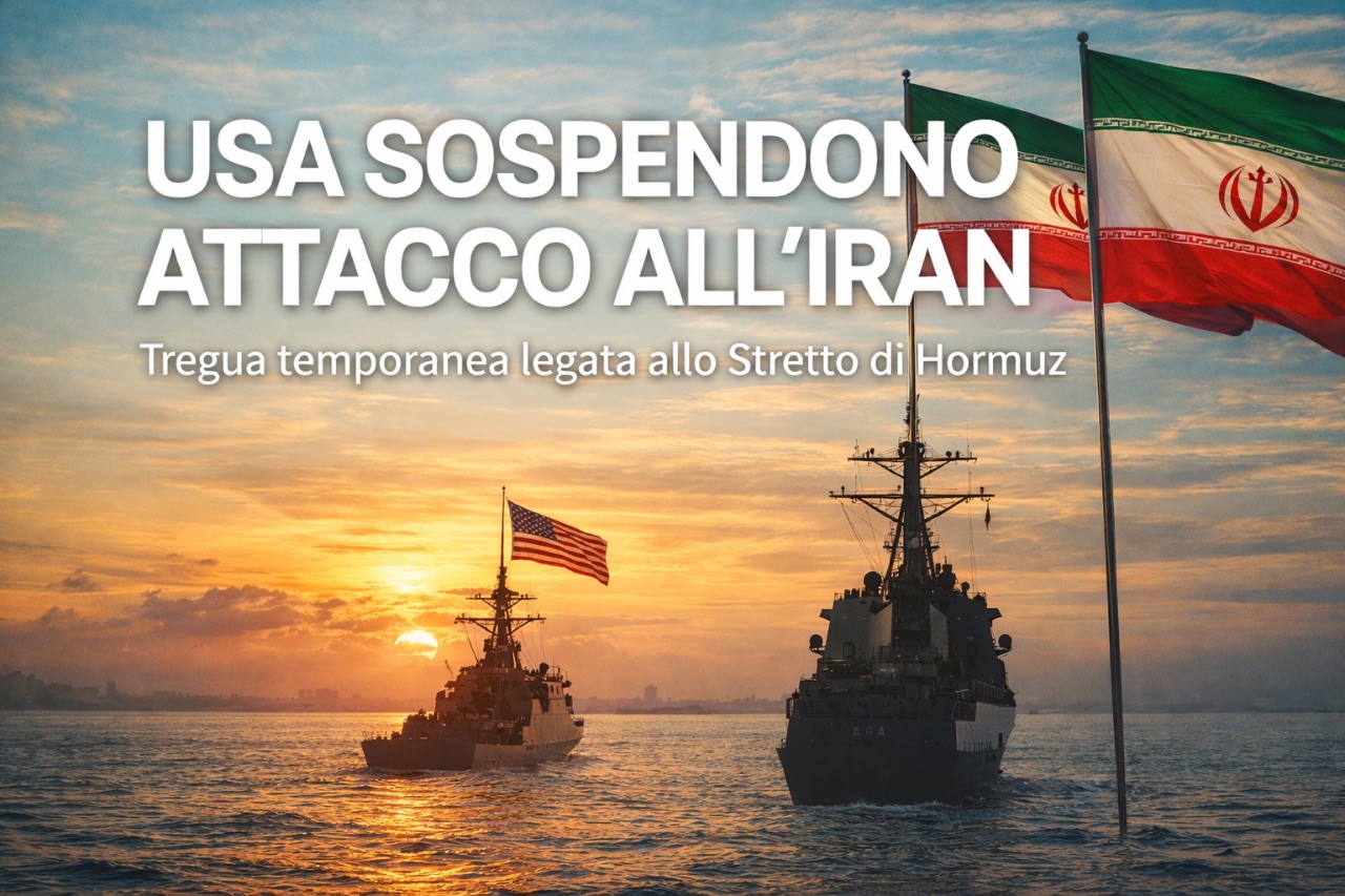 Stati Uniti sospendono attacco all’Iran: tregua temporanea legata allo Stretto di Hormuz