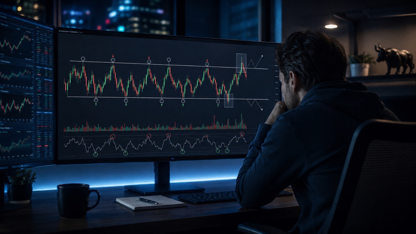 Forzare un trade in un mercato laterale: perché il bisogno di entrare ti fa vedere setup che non esistono