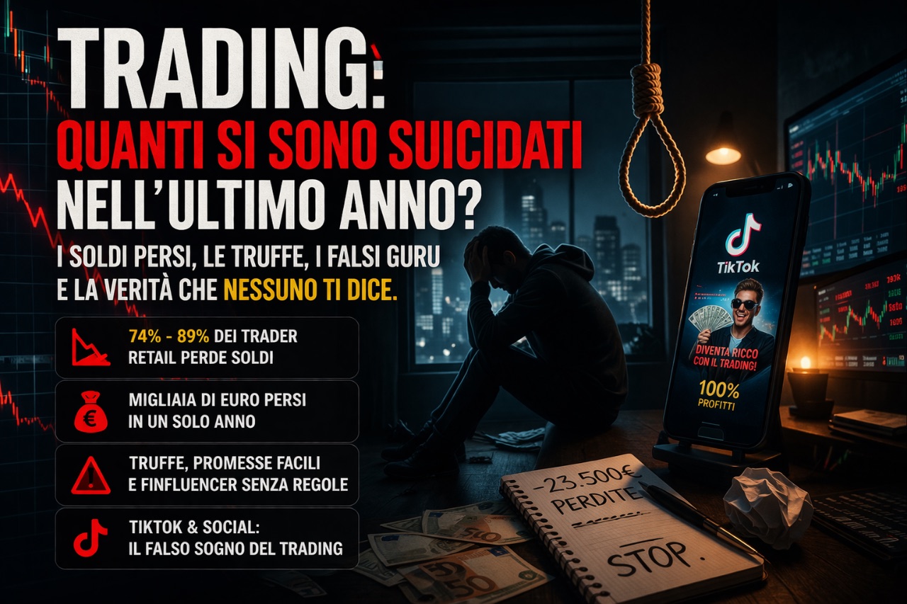 Trading, perdite e suicidi: il lato oscuro che i “guru” non mostrano